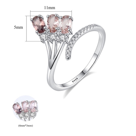 Fading Colors Sterling Silver Adjustable Ring - Picture 5 of 8